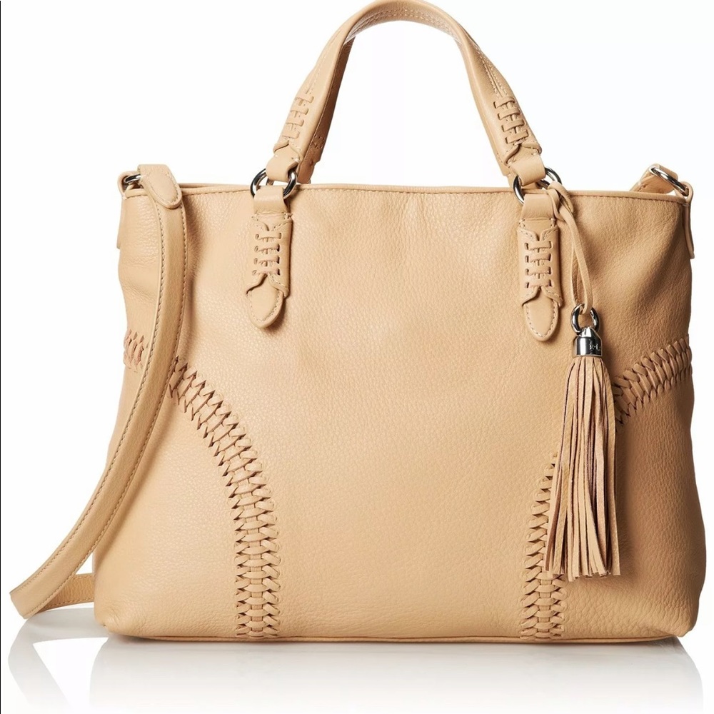 Lauren Ralph Lauren Indian Cove tan leather tote - Picture 1 of 14